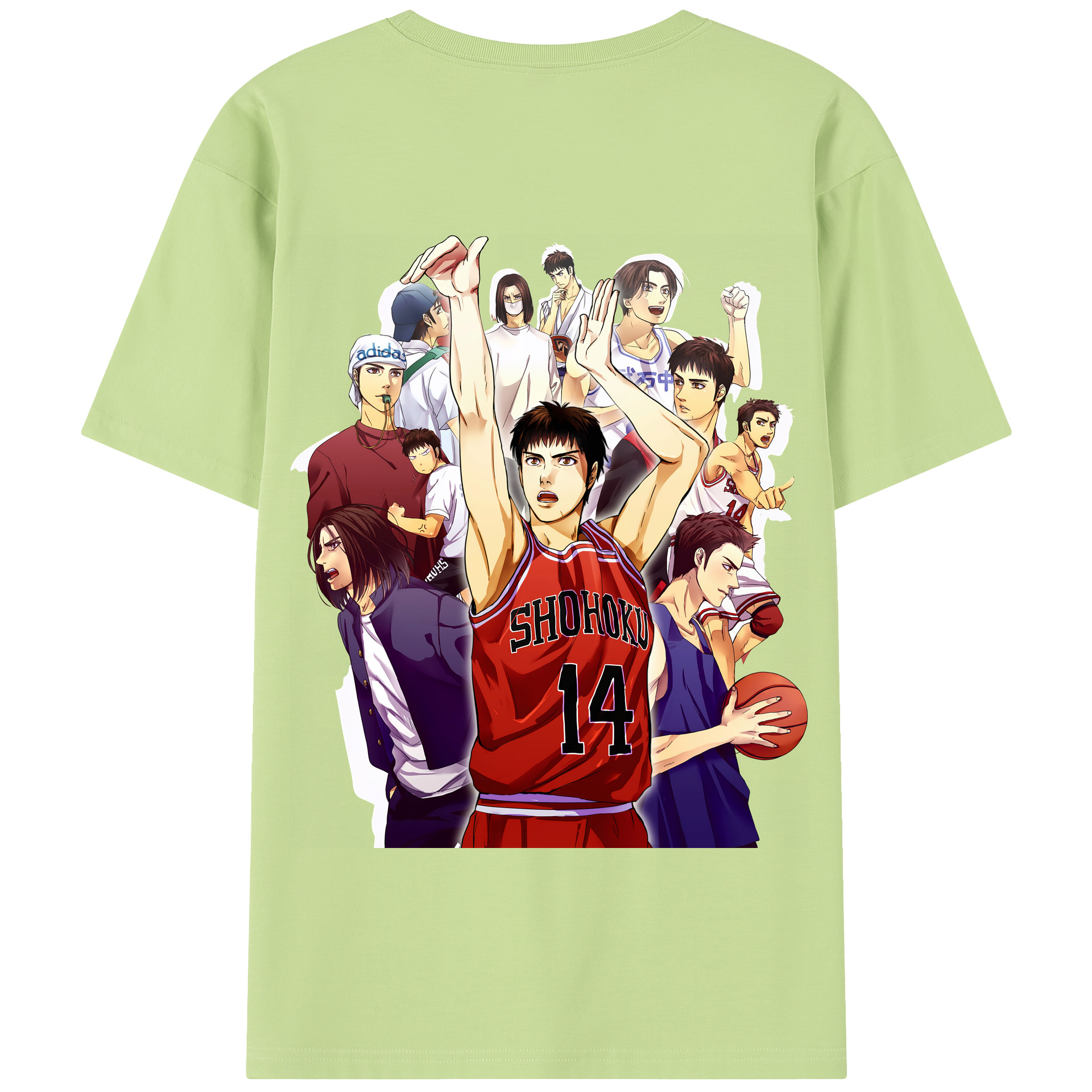 SLAM DUNK／スラムダンク 綿100％半袖Tシャツ（背面プリント）